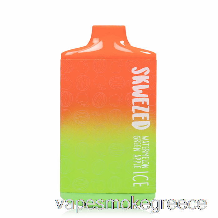 Vape Greece Skwezed 5k μιας χρήσης καρπούζι πράσινο μήλο πάγο